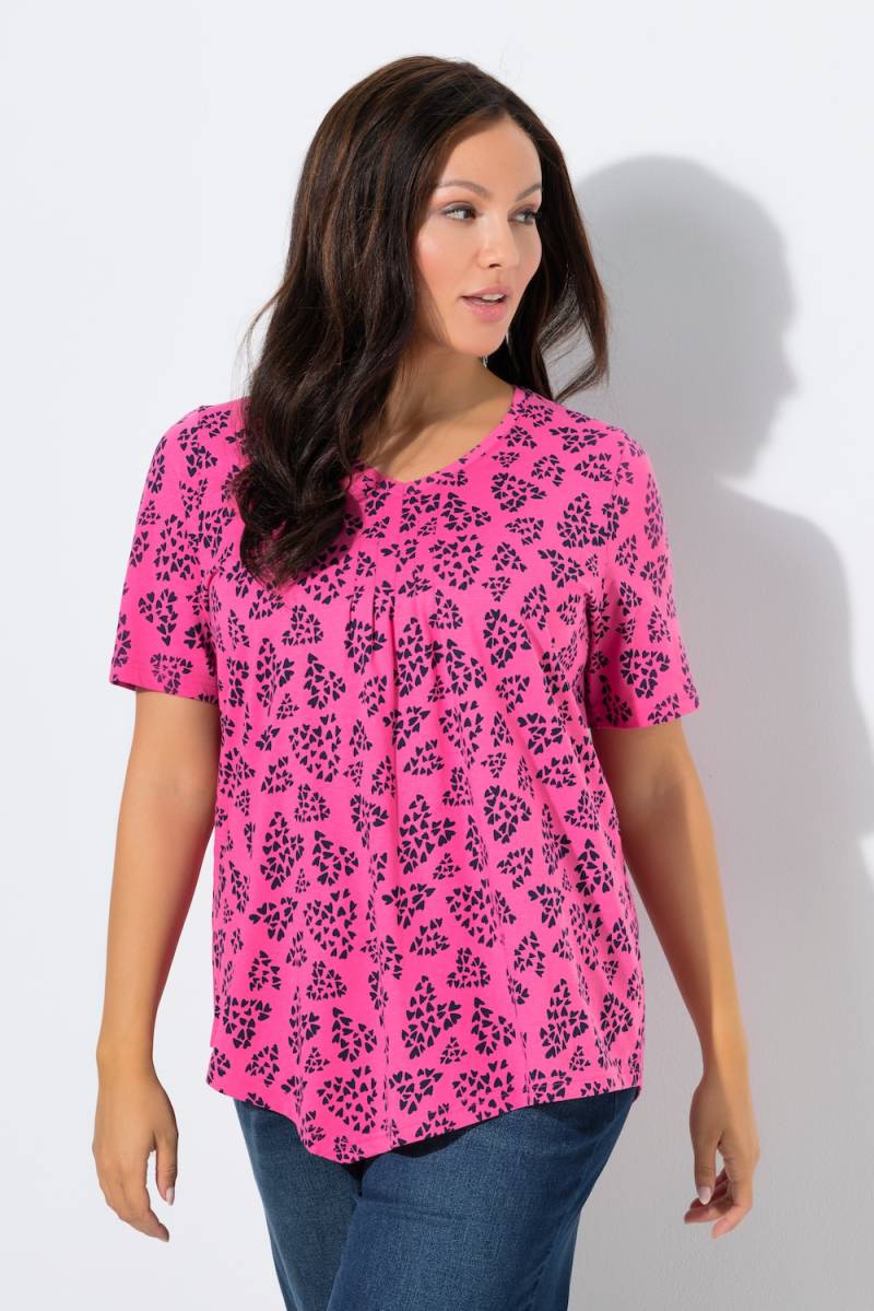 Große Größen T-Shirt, Damen, rosa, Größe: 62/64, Baumwolle, Ulla Popken von Ulla Popken