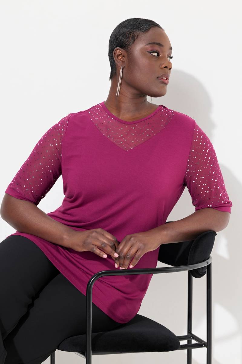 Große Größen T-Shirt, Damen, rot, Größe: 54/56, Viskose/Polyester/Elasthan, Ulla Popken Große Größen T-Shirt, Damen, rot, Größe: 54/56, Viskose/Polyester/Elasthan, Ulla Popken von Ulla Popken