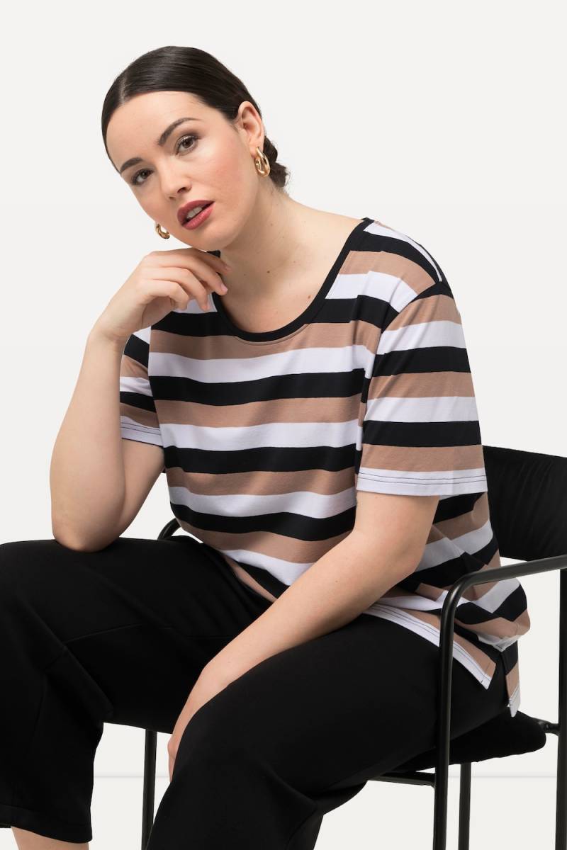 Große Größen T-Shirt, Damen, schwarz, Größe: 42/44, Baumwolle, Ulla Popken von Ulla Popken