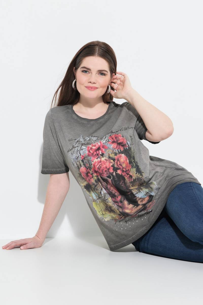 Große Größen T-Shirt, Damen, schwarz, Größe: 50/52, Baumwolle, Ulla Popken Große Größen T-Shirt, Damen, schwarz, Größe: 50/52, Baumwolle, Ulla Popken von Ulla Popken