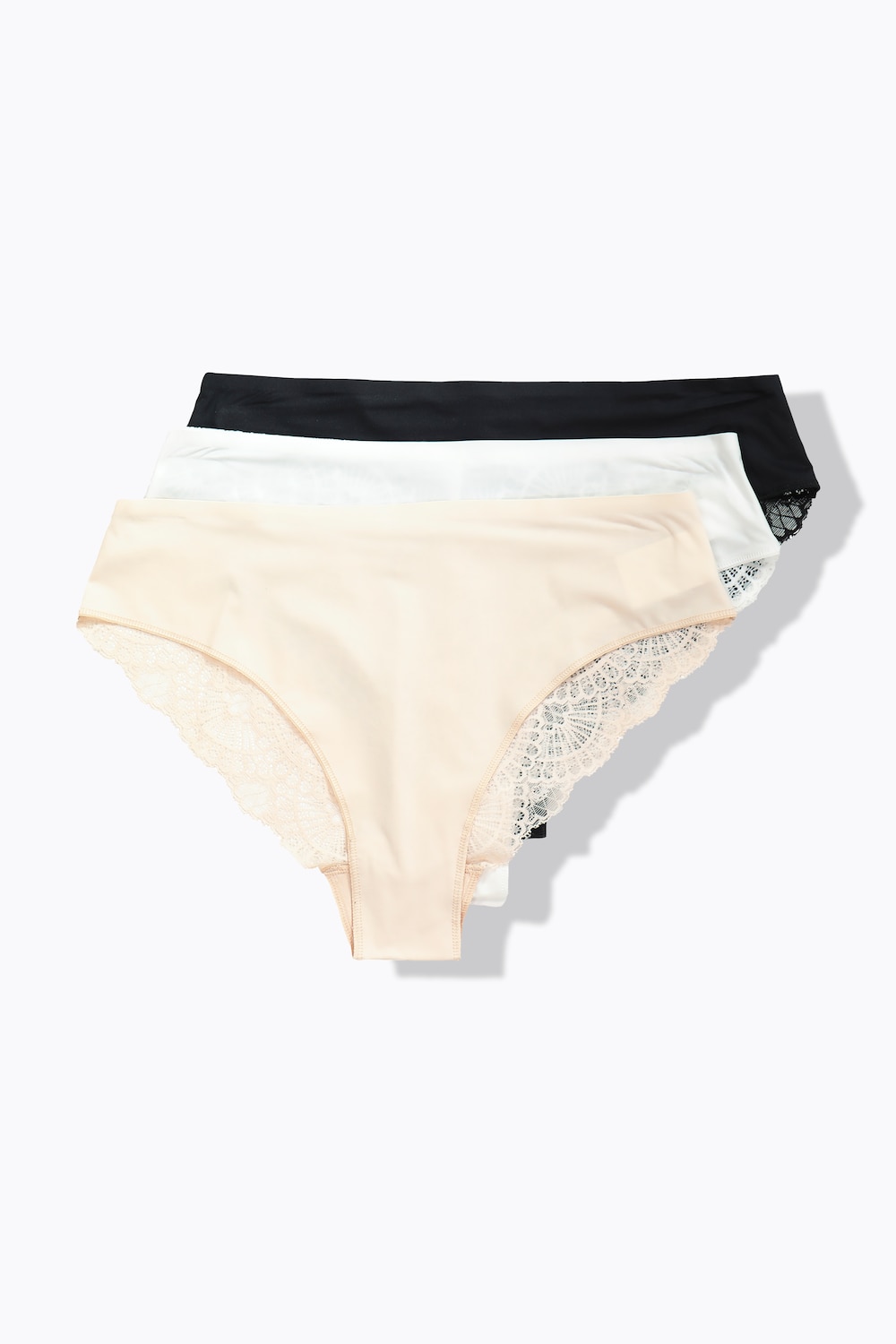 Große Größen TRUYOU Brazil-Slips, Damen, weiß, Größe: 58/60, Baumwolle/Elasthan/Synthetische Fasern, Ulla Popken von Ulla Popken