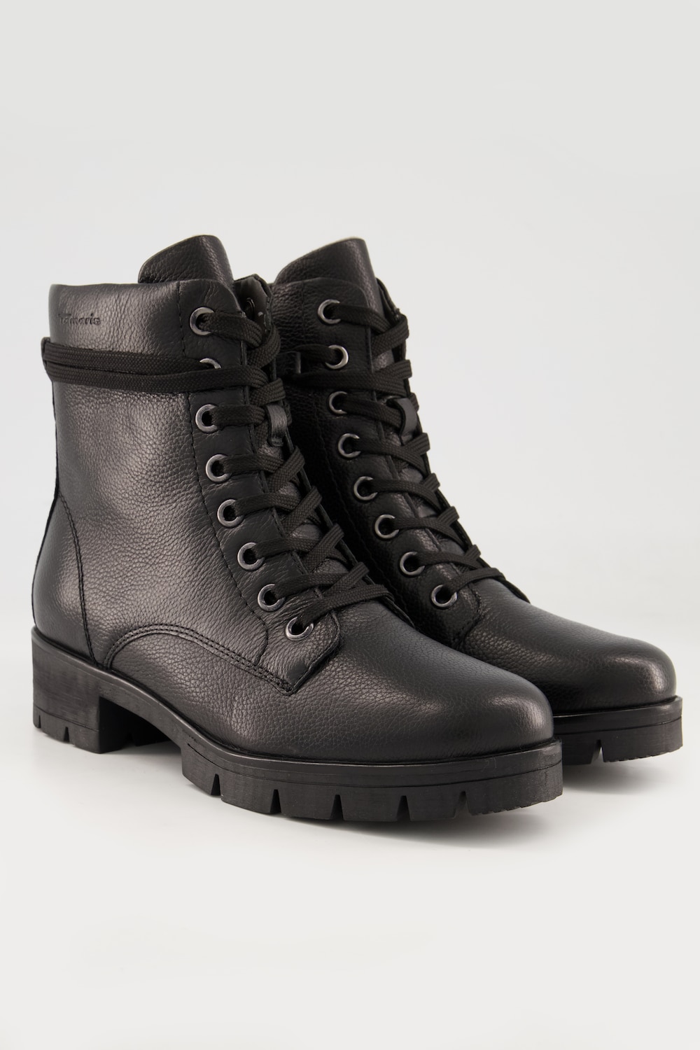 Tamaris Comfort Leder-Boots, Damen, schwarz, Größe: 37, Polyester/Leder, Ulla Popken von Ulla Popken