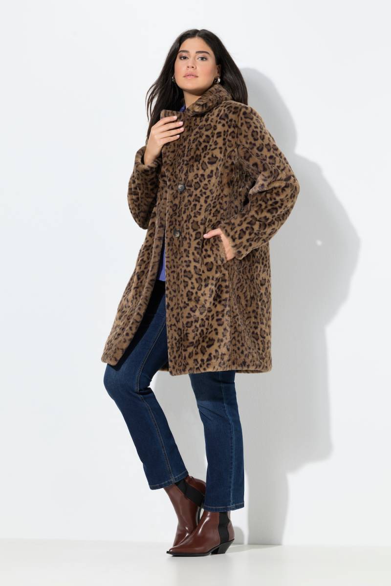 Große Größen Teddymantel, Damen, braun, Größe: 58/60, Polyester, Ulla Popken von Ulla Popken