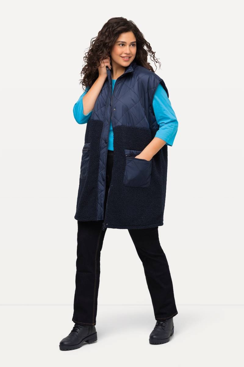 Große Größen Teddyweste, Damen, blau, Größe: 46/48, Polyester/Synthetische Fasern, Ulla Popken Große Größen Teddyweste, Damen, blau, Größe: 46/48, Polyester/Synthetische Fasern, Ulla Popken von Ulla Popken