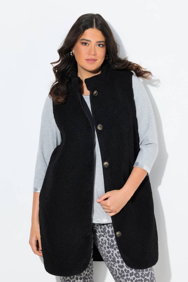 Große Größen Teddyweste, Damen, schwarz, Größe: 42/44, Polyester, Ulla Popken von Ulla Popken