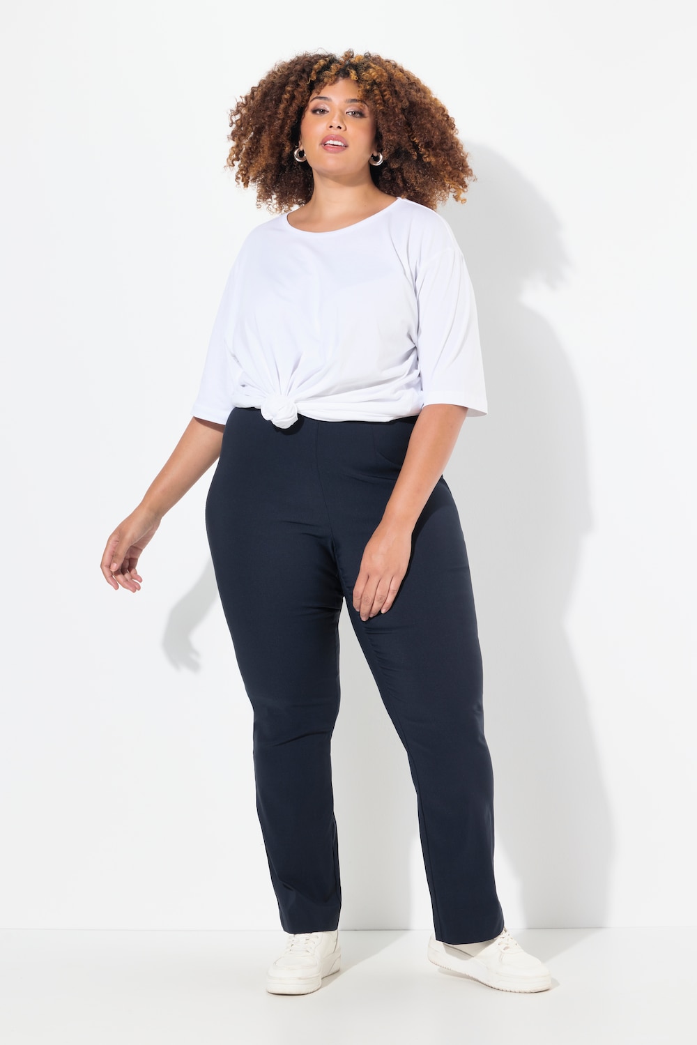 Große Größen Thermo-Bengalinhose, Damen, blau, Größe: 60, Viskose/Synthetische Fasern, Ulla Popken von Ulla Popken