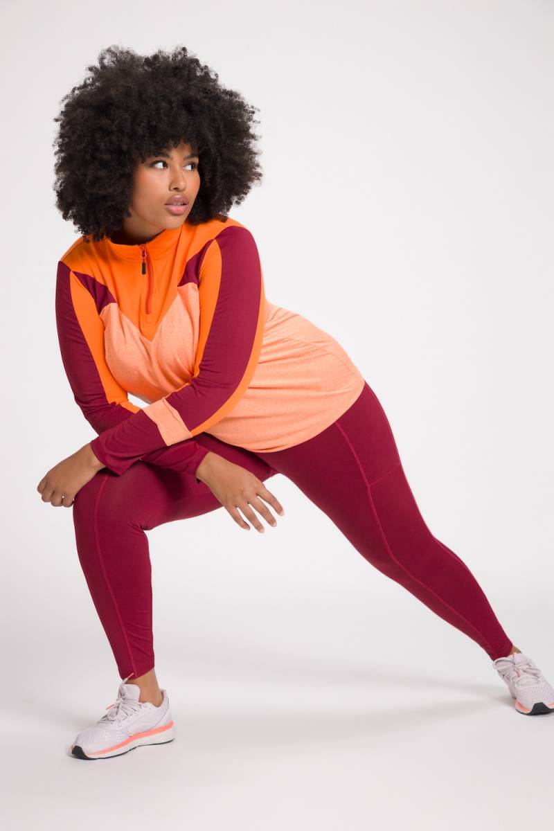 Große Größen Thermo-Troyer, Damen, orange, Größe: 46/48, Polyester/Elasthan, Ulla Popken von Ulla Popken