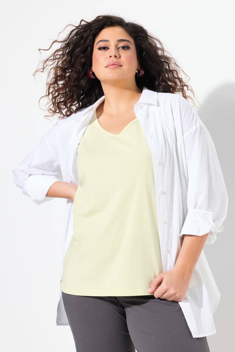 Große Größen Top, Damen, beige, Größe: 42/44, Baumwolle, Ulla Popken von Ulla Popken