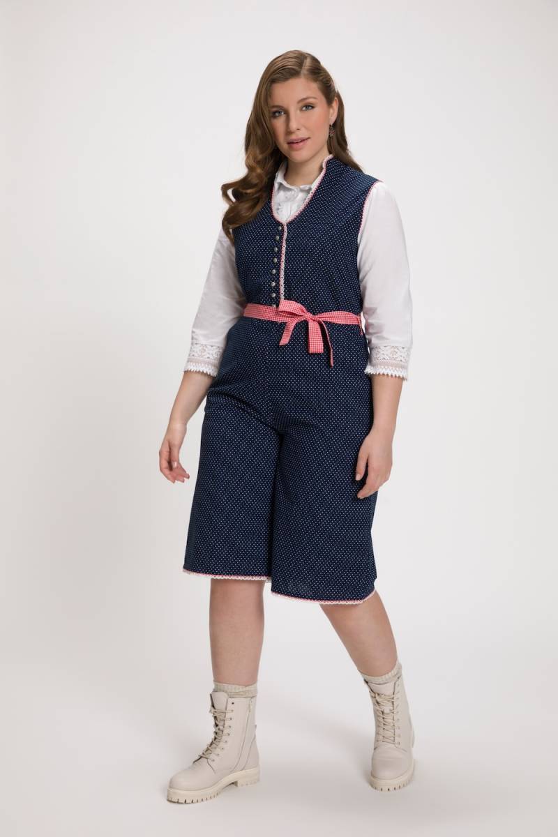 Große Größen Trachten-Jumpsuit, Damen, grau, Größe: 46, Baumwolle, Ulla Popken Große Größen Trachten-Jumpsuit, Damen, grau, Größe: 46, Baumwolle, Ulla Popken von Ulla Popken