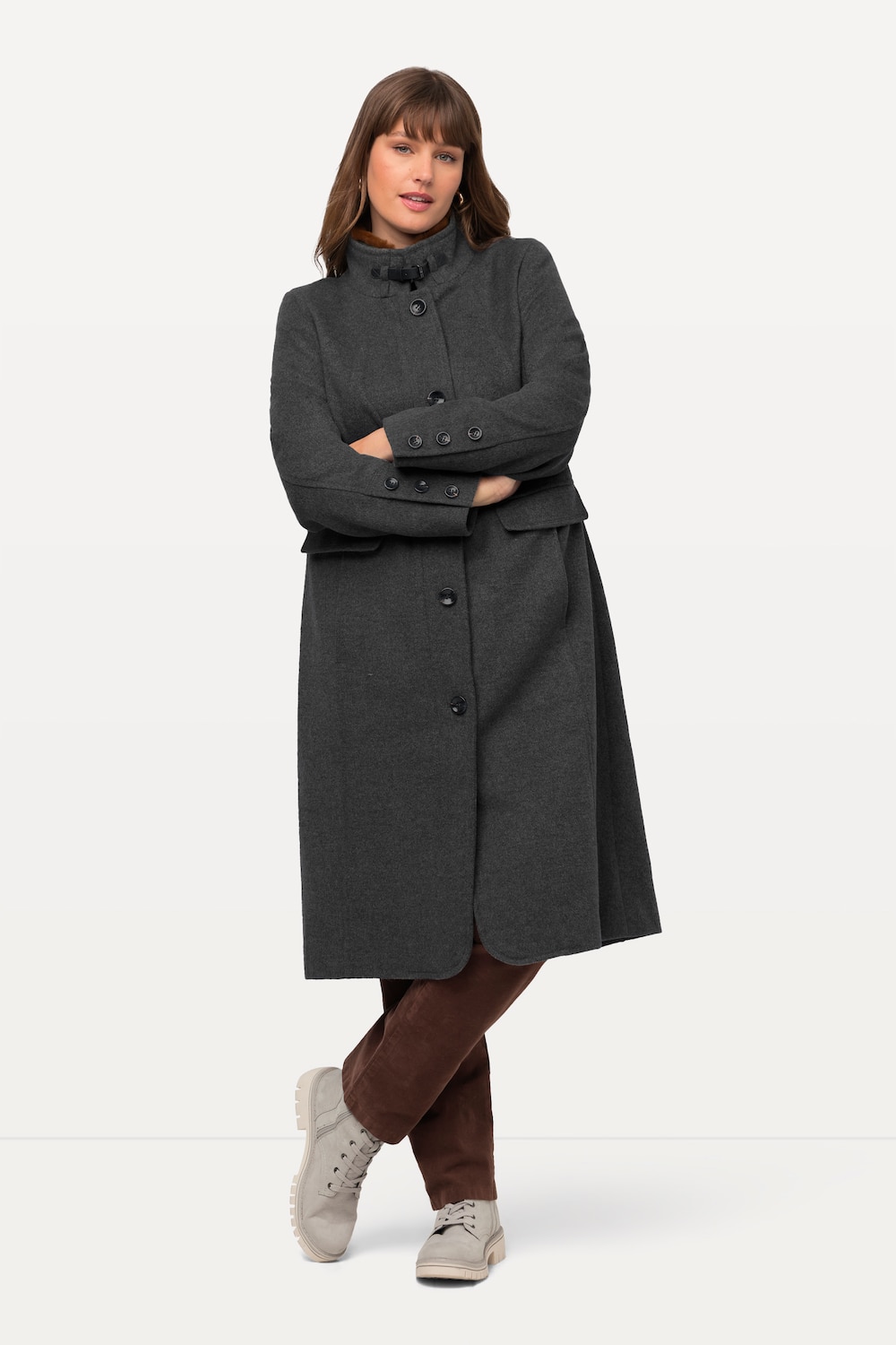 Große Größen Trachtenmantel, Damen, braun, Größe: 50/52, Polyester, Ulla Popken Große Größen Trachtenmantel, Damen, braun, Größe: 50/52, Polyester, Ulla Popken von Ulla Popken