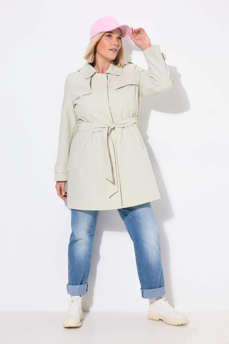 Große Größen Trenchcoat, Damen, beige, Größe: 58/60, Baumwolle/Synthetische Fasern, Ulla Popken von Ulla Popken