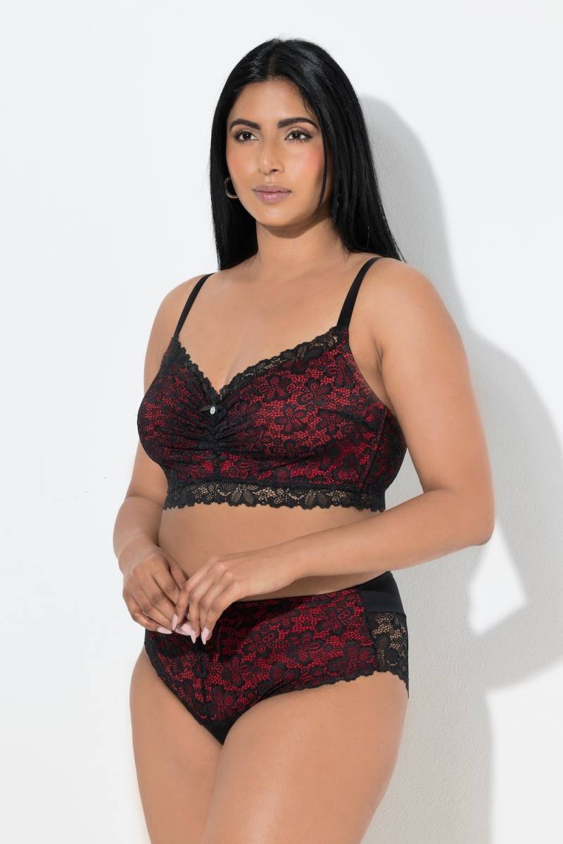 Große Größen TruYou Bralette, Damen, rot, Größe: 95D, Synthetische Fasern/Elasthan, Ulla Popken von Ulla Popken