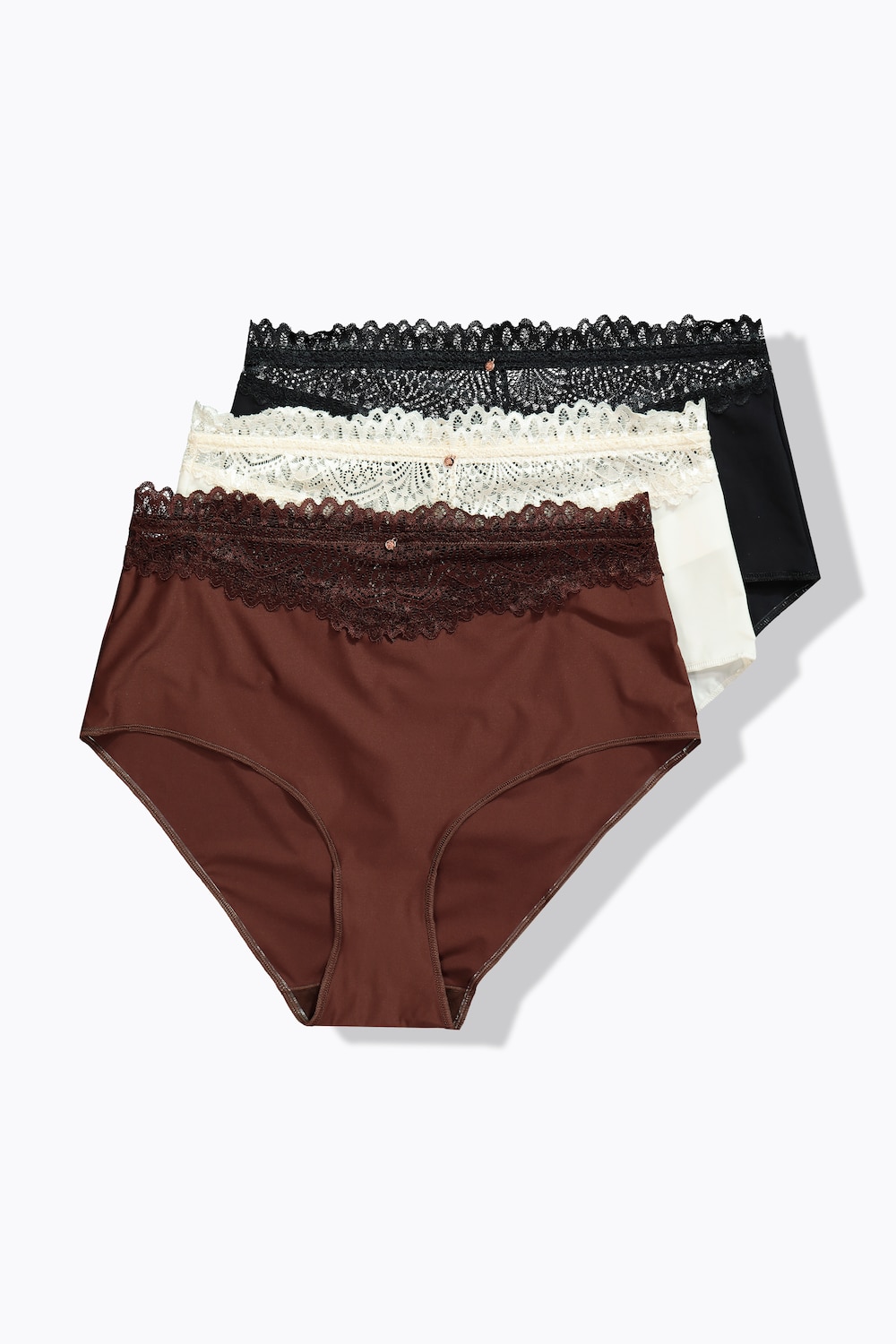 Große Größen TruYou Maxislips, Damen, braun, Größe: 50/52, Baumwolle/Elasthan/Synthetische Fasern, Ulla Popken von Ulla Popken