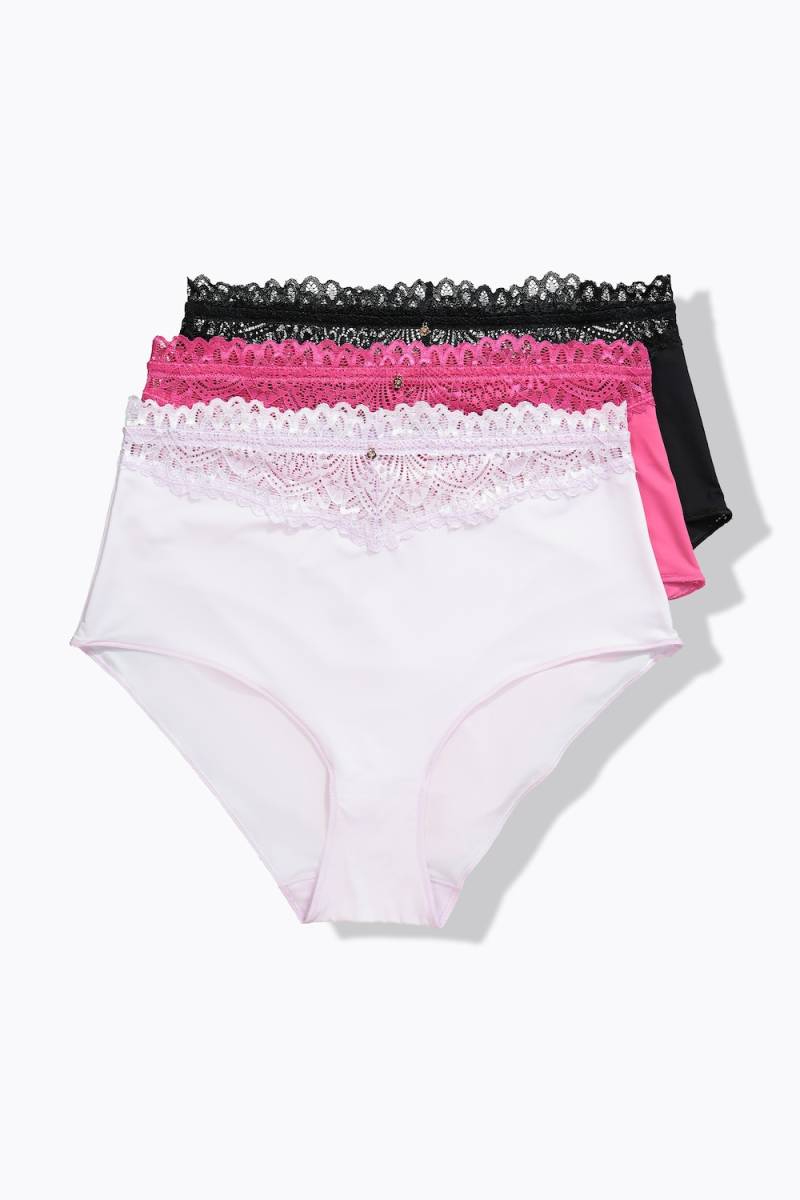 Große Größen TruYou Maxislips, Damen, rosa, Größe: 42/44, Baumwolle/Elasthan/Synthetische Fasern, Ulla Popken von Ulla Popken