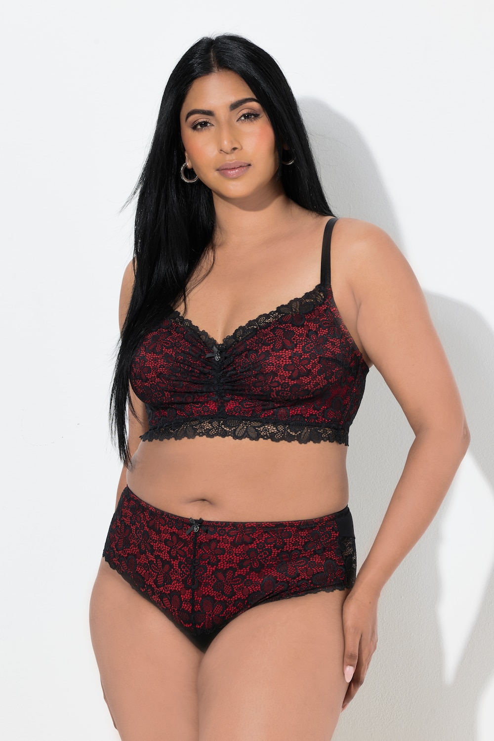 Große Größen TruYou Midislip, Damen, rot, Größe: 50/52, Baumwolle/Synthetische Fasern/Elasthan, Ulla Popken von Ulla Popken