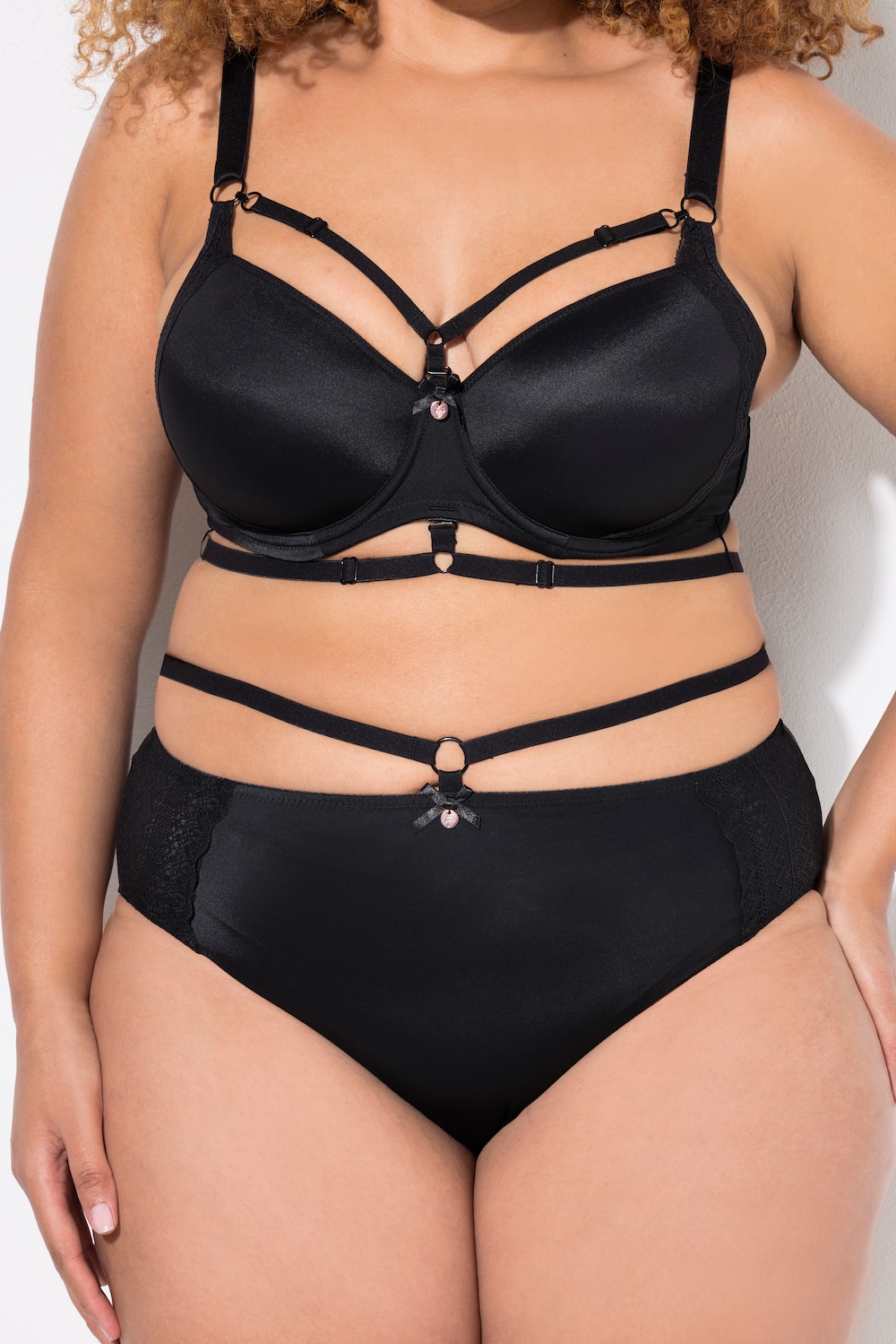 Große Größen TruYou Midislip, Damen, schwarz, Größe: 58/60, Baumwolle/Synthetische Fasern/Elasthan, Ulla Popken von Ulla Popken