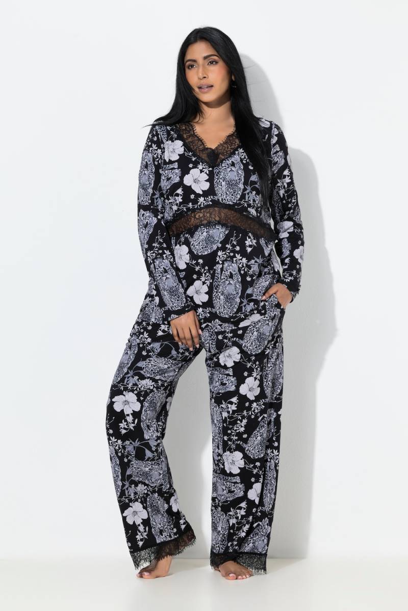Große Größen TruYou Pyjama, Damen, grau, Größe: 50/52, Baumwolle/Synthetische Fasern, Ulla Popken Große Größen TruYou Pyjama, Damen, grau, Größe: 50/52, Baumwolle/Synthetische Fasern, Ulla Popken von Ulla Popken