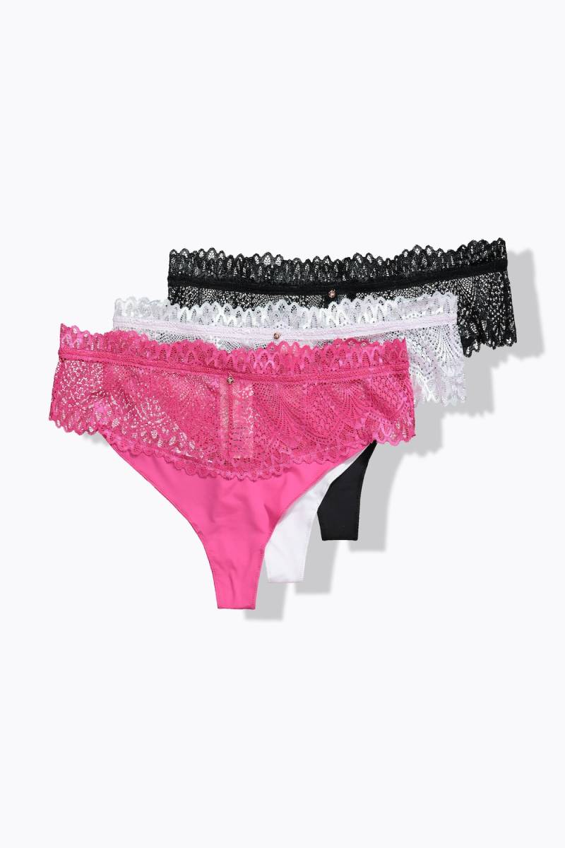 Große Größen TruYou Strings, Damen, rosa, Größe: 42/44, Baumwolle/Elasthan/Synthetische Fasern, Ulla Popken von Ulla Popken