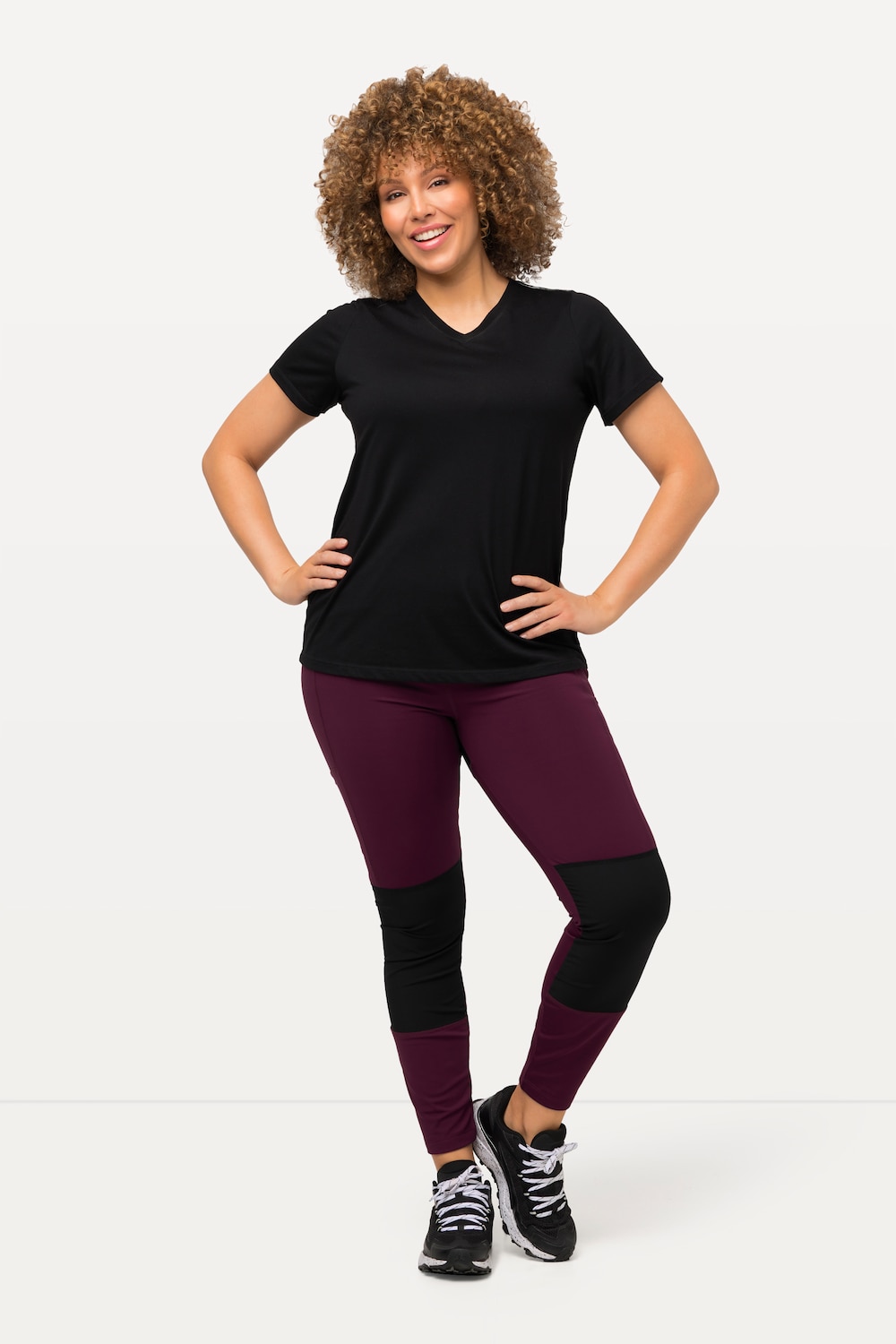 Große Größen Wander-Leggings, Damen, rot, Größe: 54/56, Polyester/Synthetische Fasern, Ulla Popken von Ulla Popken