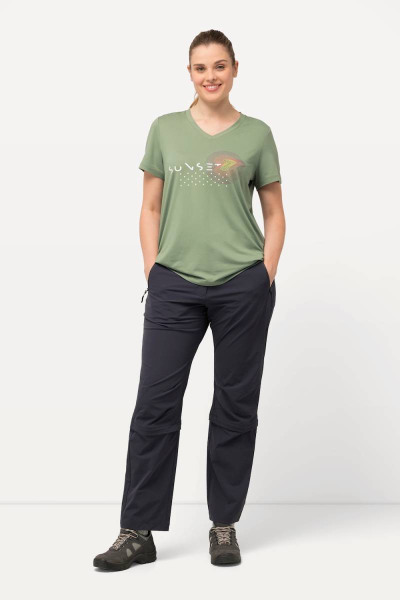 Große Größen Zipp-Off-Hose, Damen, grau, Größe: 60, Synthetische Fasern/Elasthan, Ulla Popken von Ulla Popken