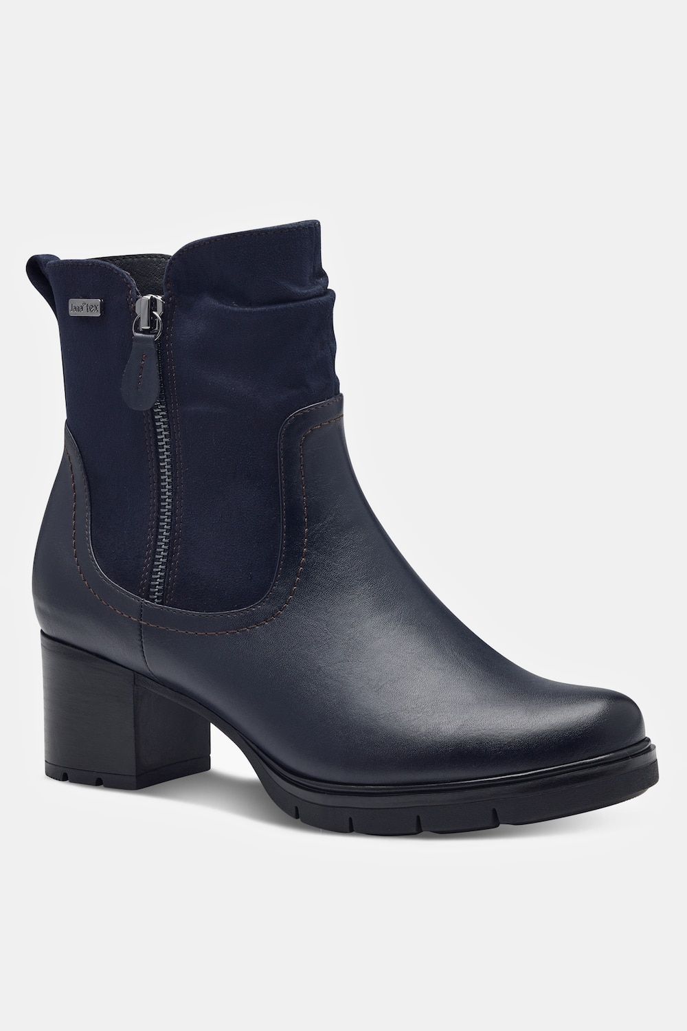 Stiefeletten, Damen, blau, Größe: 38, Synthetische Fasern/Polyester, Ulla Popken von Ulla Popken