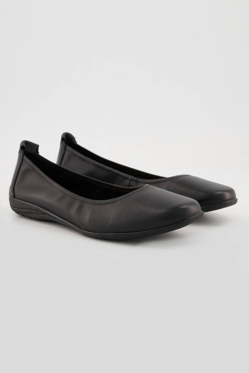 Josef Seibel Leder-Ballerinas, Damen, schwarz, Größe: 44, Leder, Ulla Popken von Ulla Popken