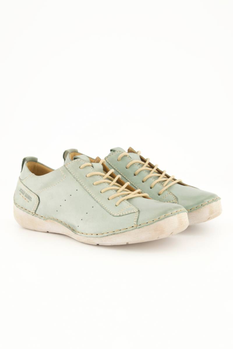 Leder-Schnürschuh, Damen, türkis, Größe: 43, Leder, Ulla Popken von Ulla Popken