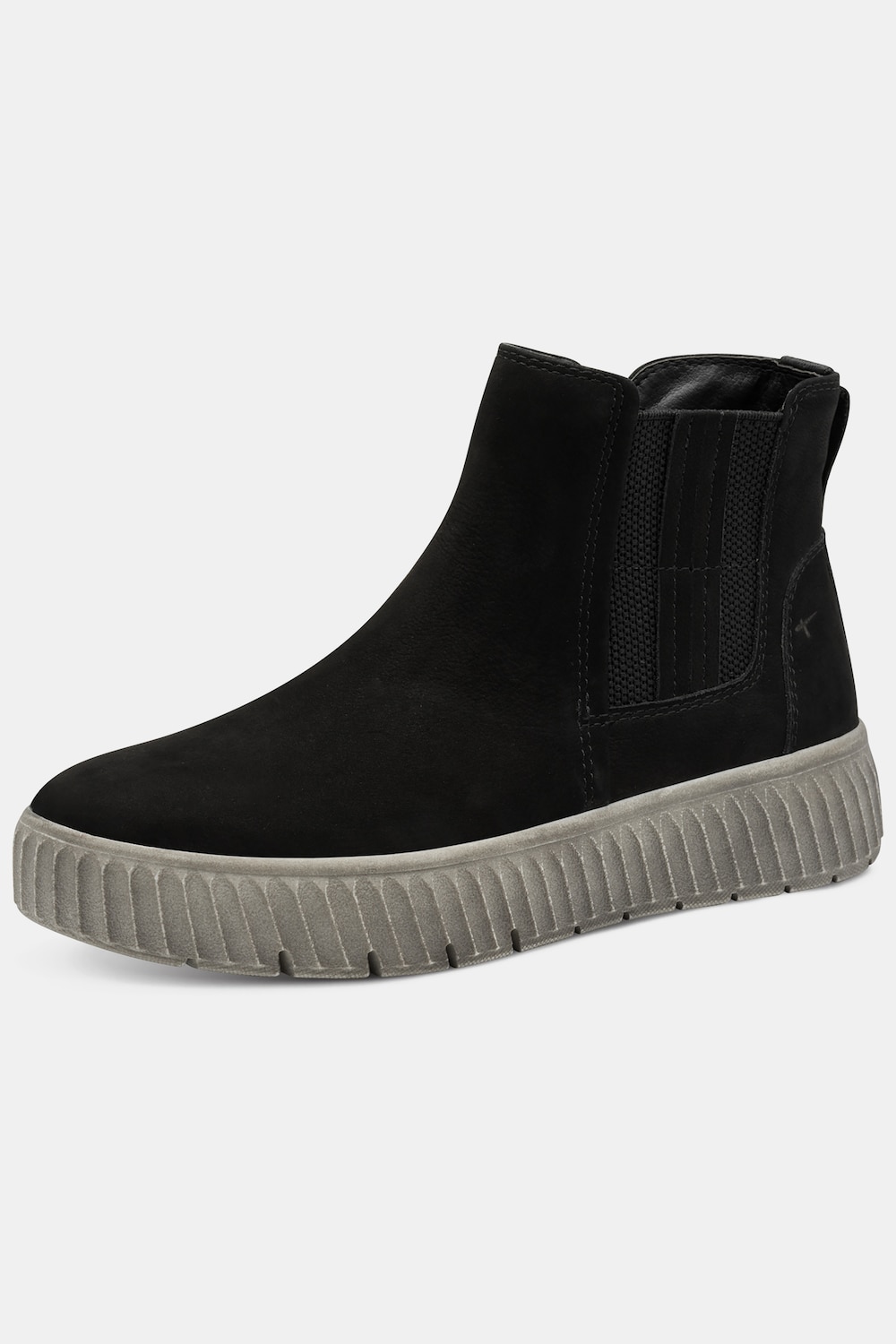 Leder-Chelseaboots, Damen, schwarz, Größe: 37, Leder/Sonstige/Synthetische Fasern, Ulla Popken von Ulla Popken