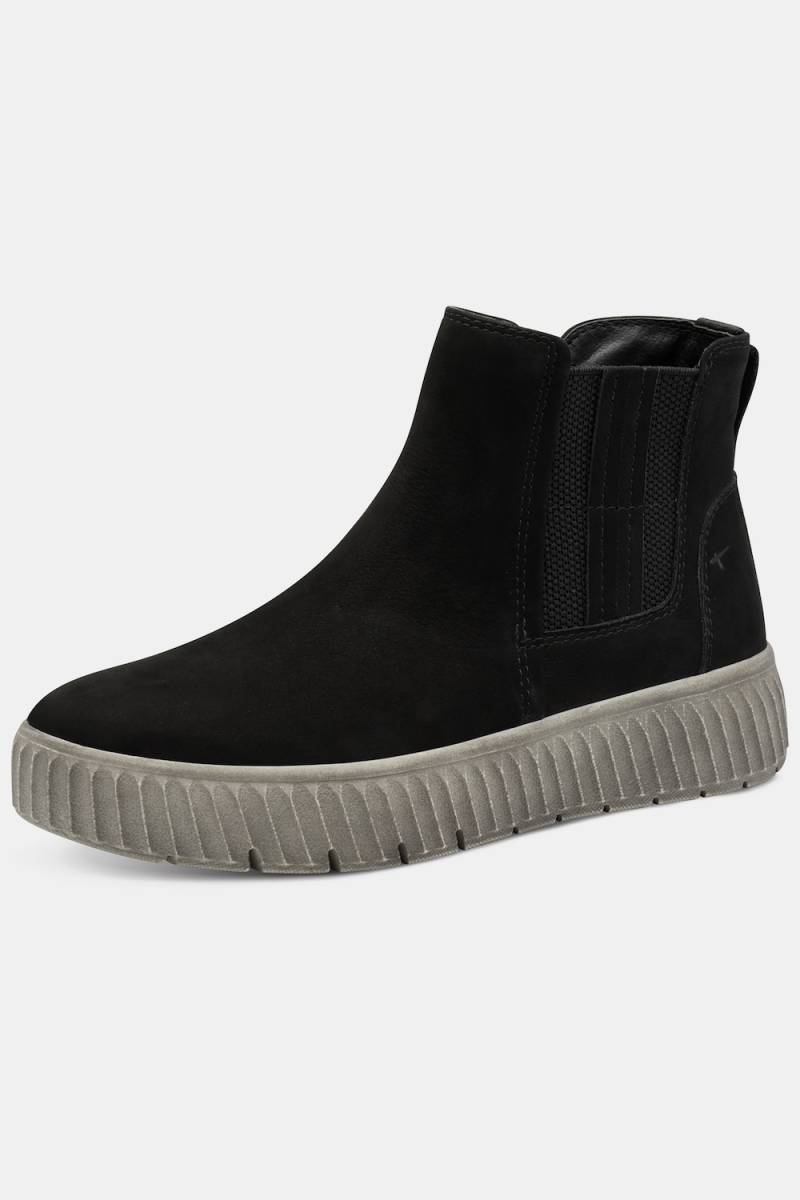 Leder-Chelseaboots, Damen, schwarz, Größe: 39, Leder/Sonstige/Synthetische Fasern, Ulla Popken von Ulla Popken