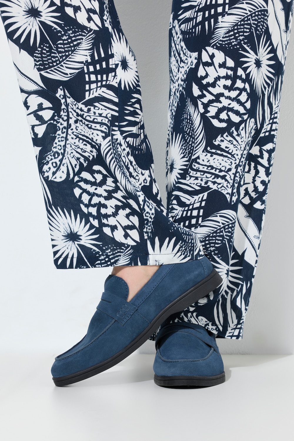 Leder-Loafer, Damen, blau, Größe: 40, Leder, Ulla Popken Leder-Loafer, Damen, blau, Größe: 40, Leder, Ulla Popken von Ulla Popken