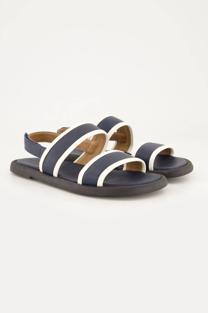 Leder-Sandalen, Damen, blau, Größe: 45, Leder, Ulla Popken von Ulla Popken