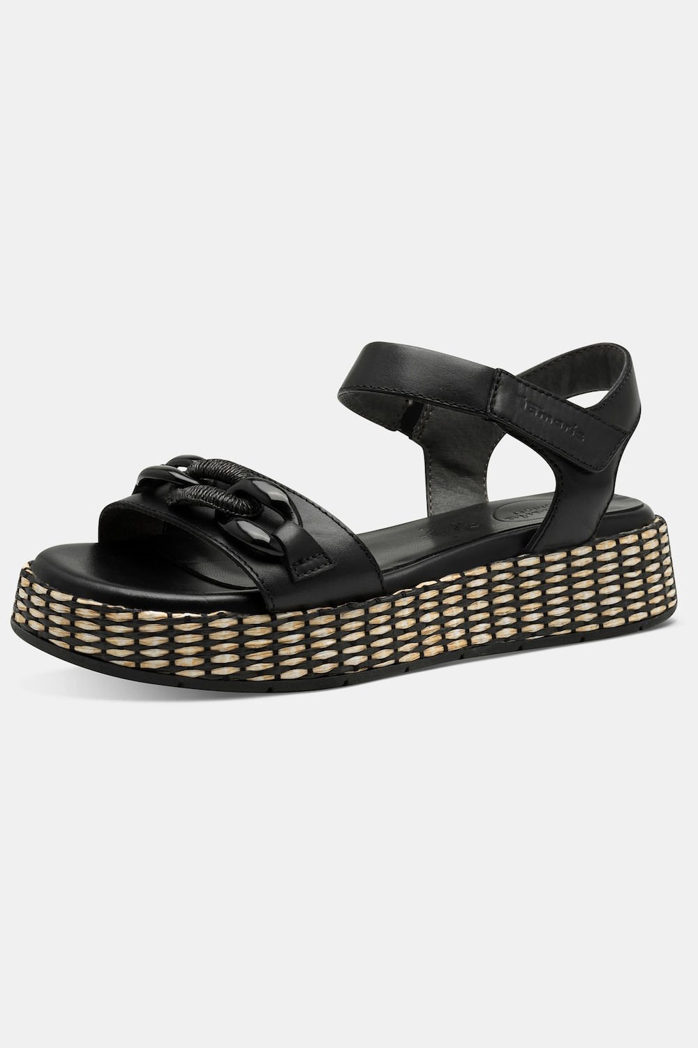 Leder-Sandalen, Damen, schwarz, Größe: 37, Sonstige/Leder, Ulla Popken von Ulla Popken