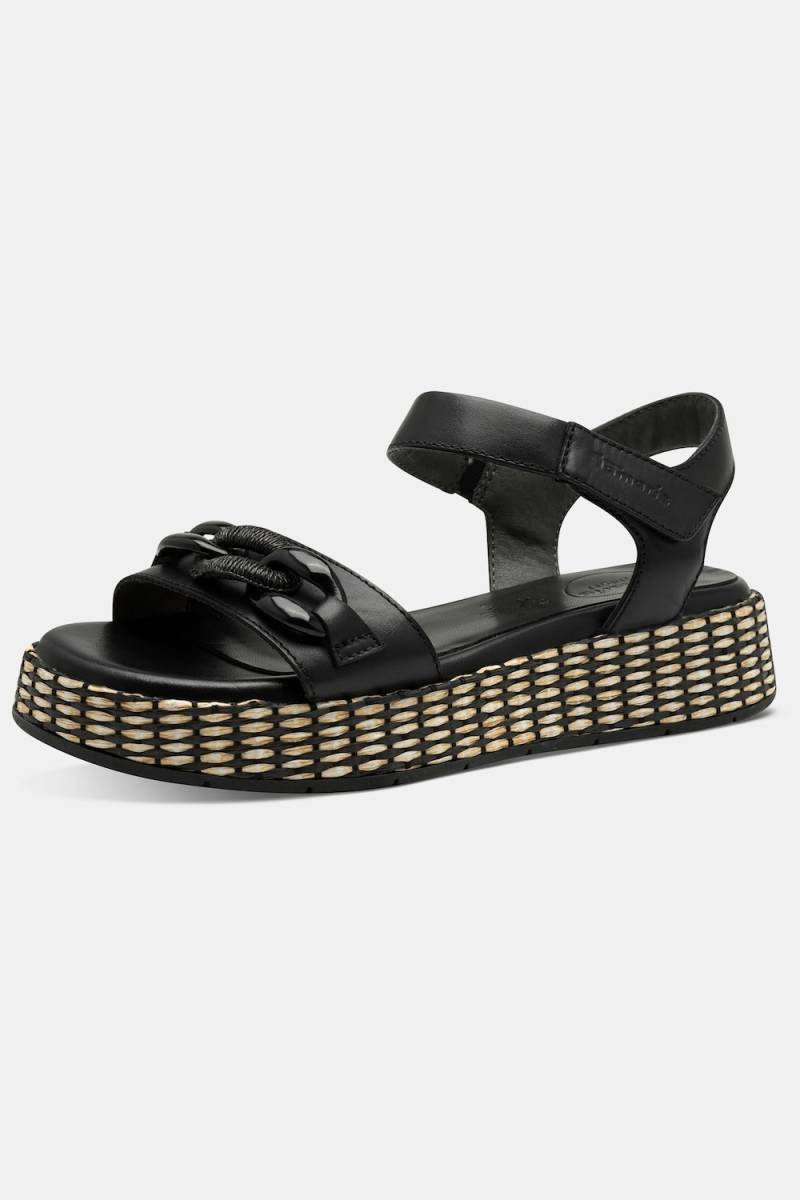 Leder-Sandalen, Damen, schwarz, Größe: 37, Sonstige/Leder, Ulla Popken von Ulla Popken