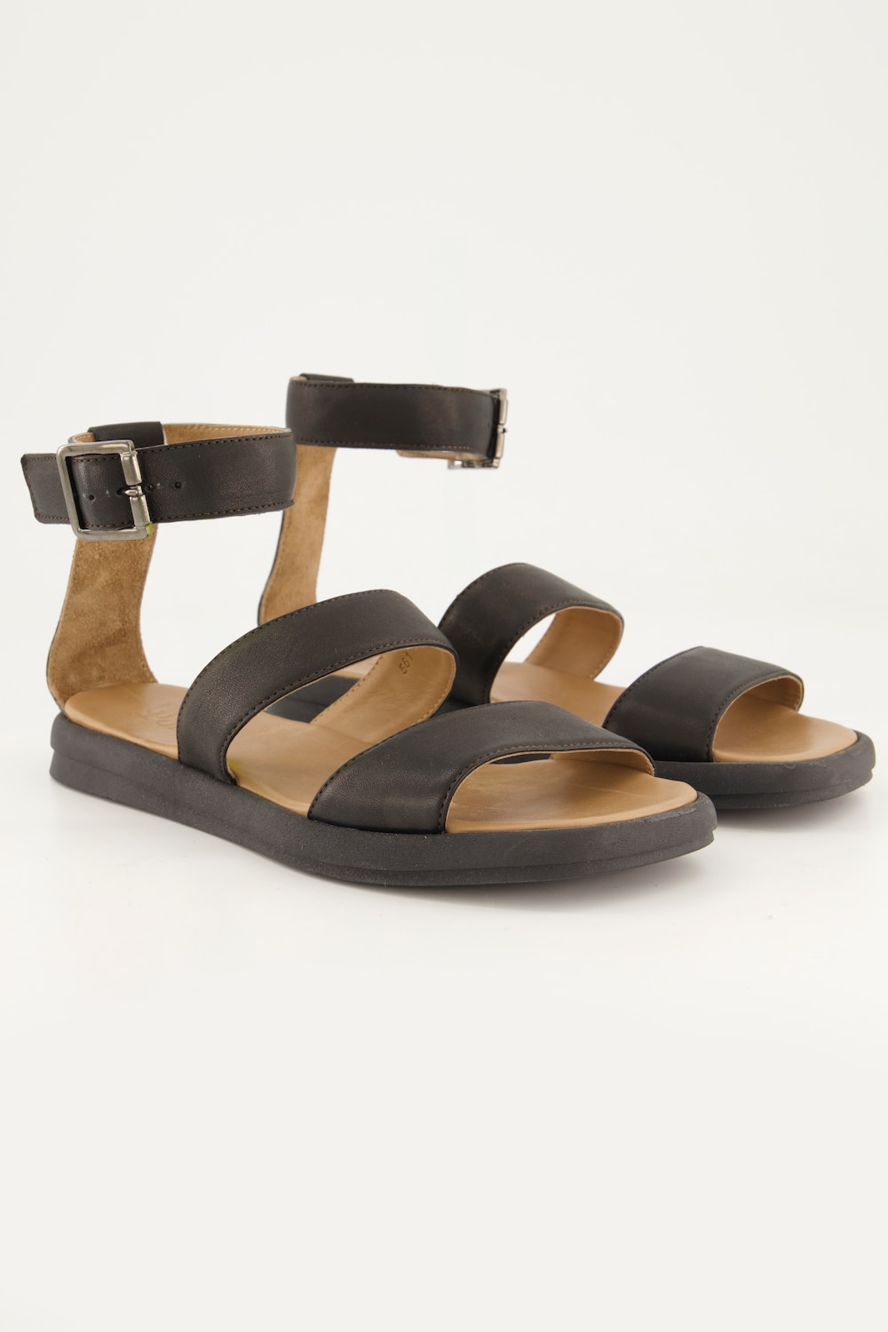 Leder-Sandalen, Damen, schwarz, Größe: 39, Leder, Ulla Popken von Ulla Popken