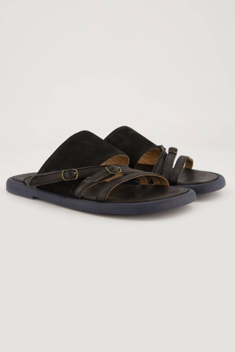 Leder-Sandalen, Damen, schwarz, Größe: 46, Leder, Ulla Popken Leder-Sandalen, Damen, schwarz, Größe: 46, Leder, Ulla Popken von Ulla Popken