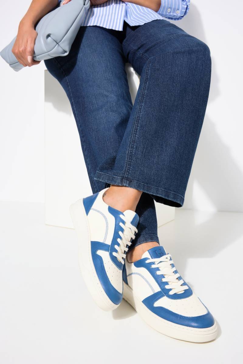Leder-Sneaker, Damen, blau, Größe: 40, Leder, Ulla Popken von Ulla Popken
