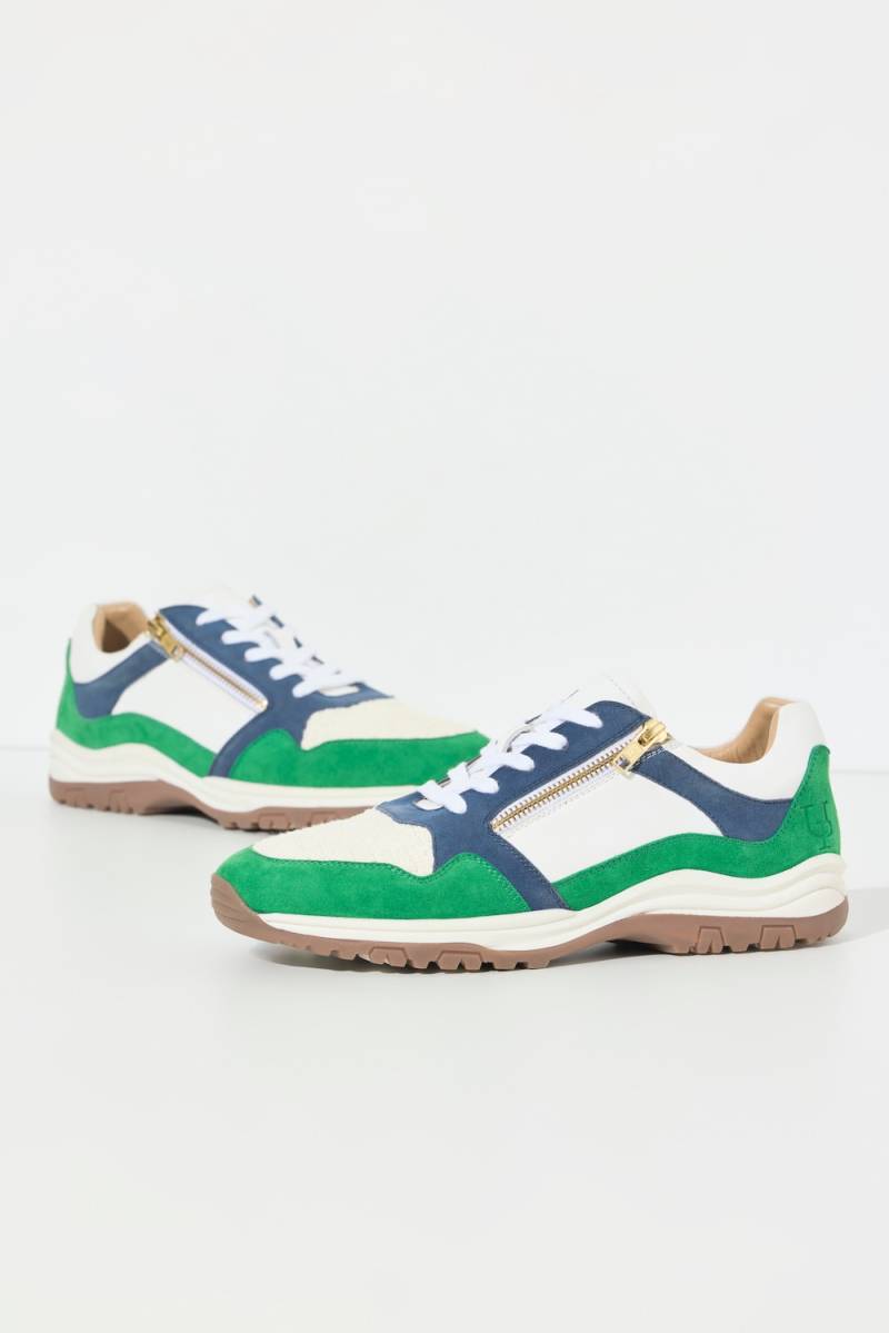 Leder-Sneaker, Damen, grün, Größe: 39, Sonstige/Leder, Ulla Popken von Ulla Popken