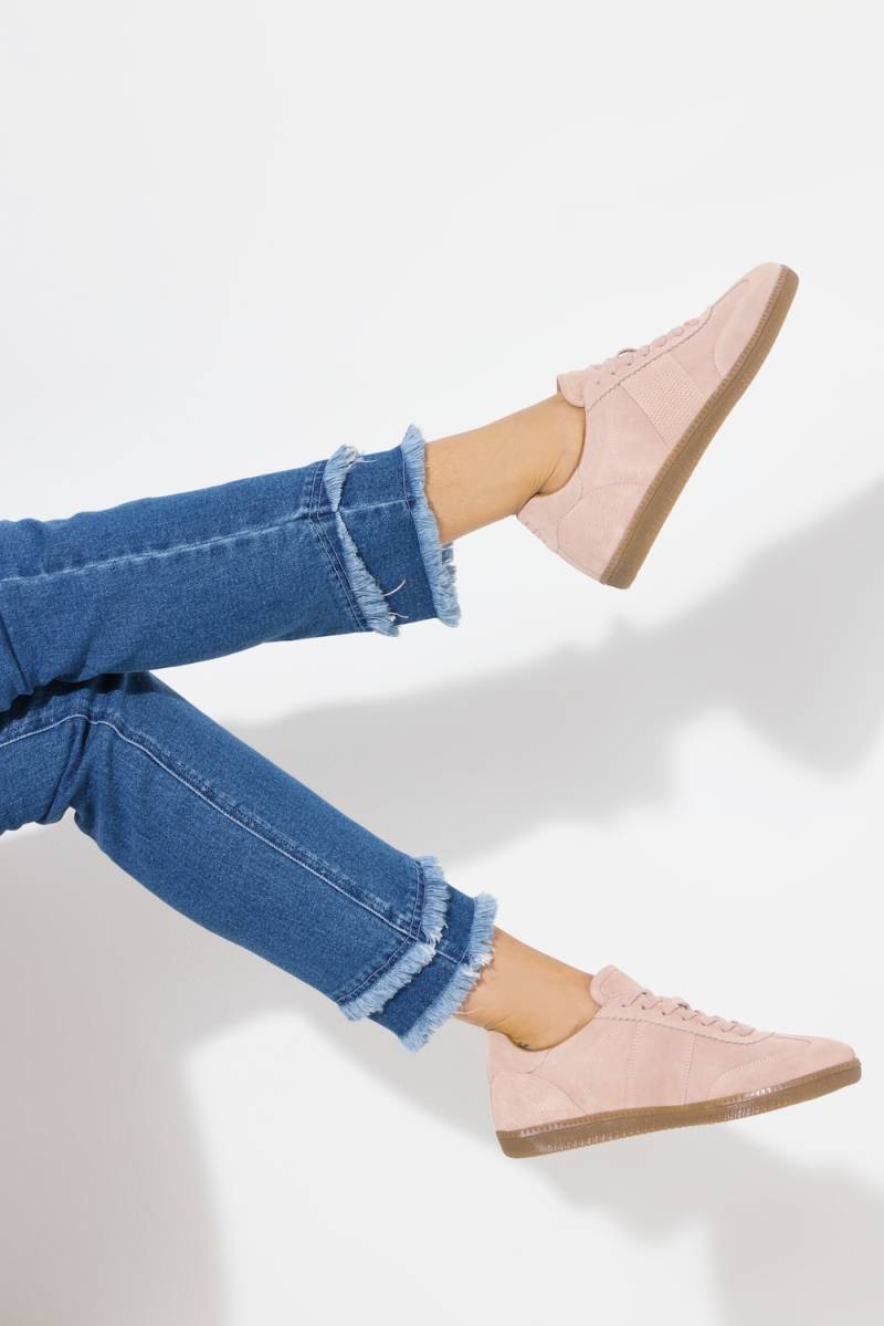 Leder-Sneaker, Damen, rosa, Größe: 45, Sonstige/Leder, Ulla Popken von Ulla Popken