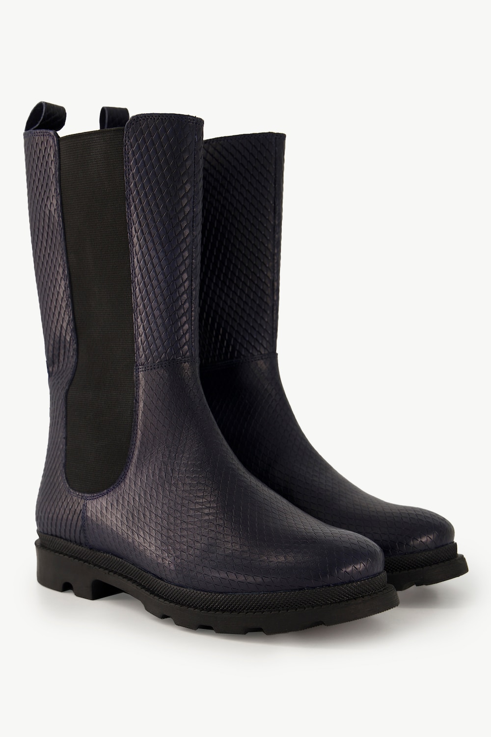 Leder-Stiefeletten, Damen, blau, Größe: 41, Sonstige/Leder, Ulla Popken von Ulla Popken