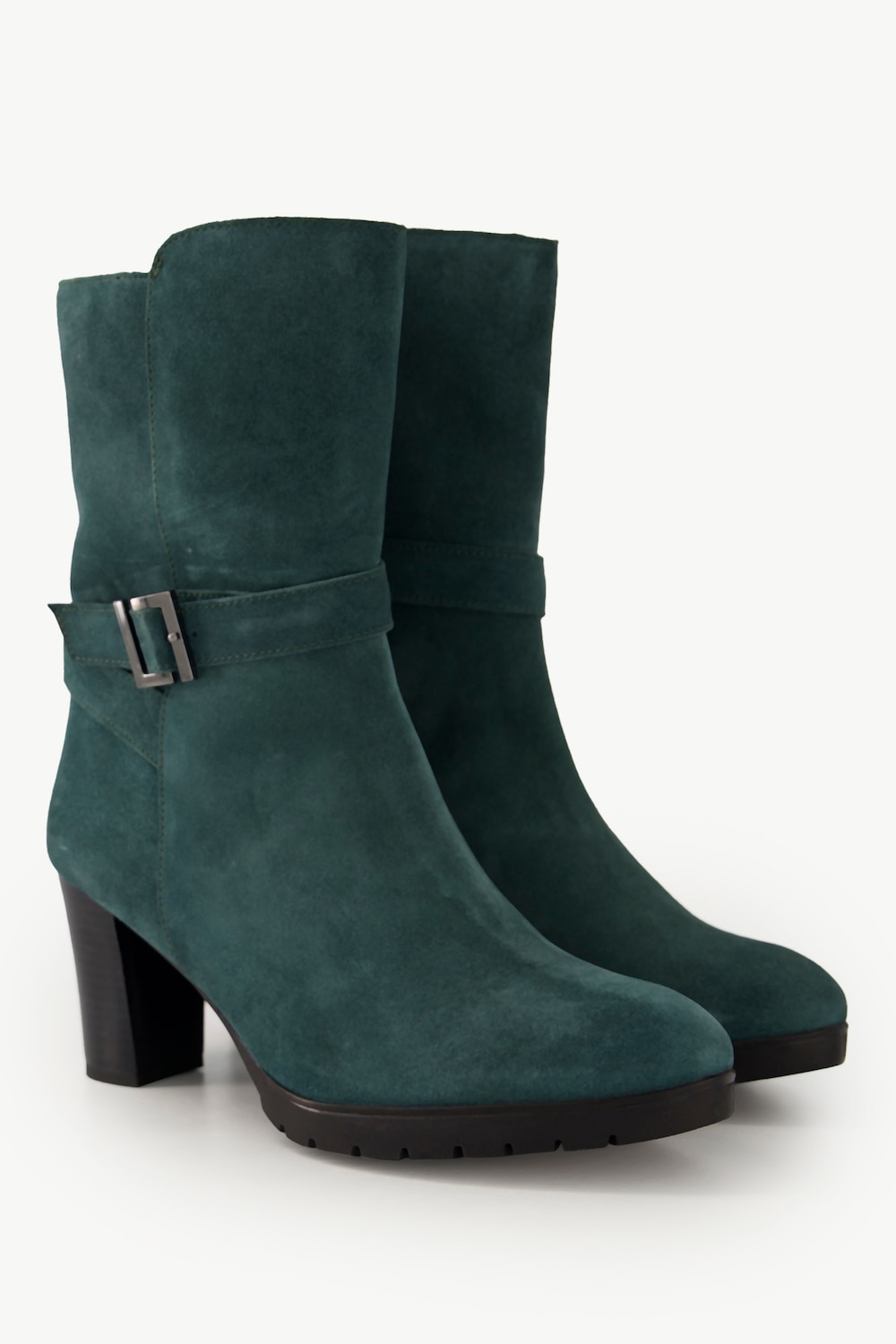 Leder-Stiefeletten, Damen, grün, Größe: 41, Sonstige/Leder, Ulla Popken von Ulla Popken