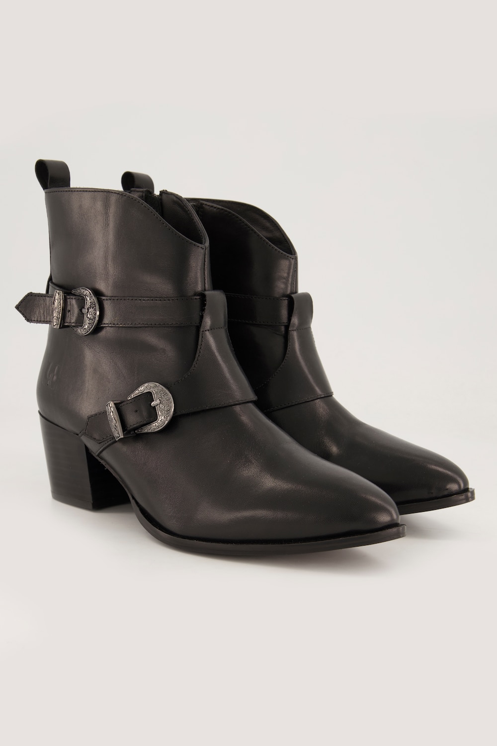 Leder-Stiefeletten, Damen, schwarz, Größe: 38, Sonstige/Leder, Ulla Popken Leder-Stiefeletten, Damen, schwarz, Größe: 38, Sonstige/Leder, Ulla Popken von Ulla Popken
