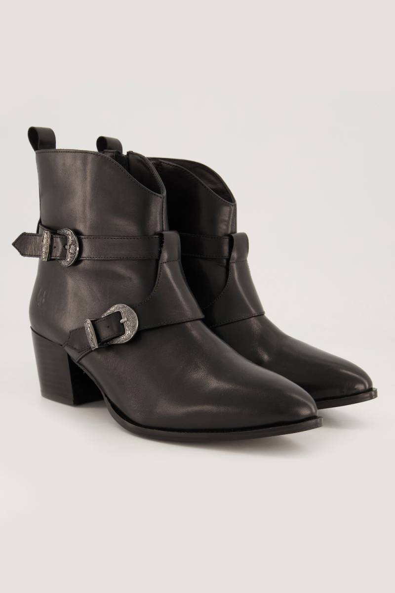 Leder-Stiefeletten, Damen, schwarz, Größe: 39, Sonstige/Leder, Ulla Popken Leder-Stiefeletten, Damen, schwarz, Größe: 39, Sonstige/Leder, Ulla Popken von Ulla Popken