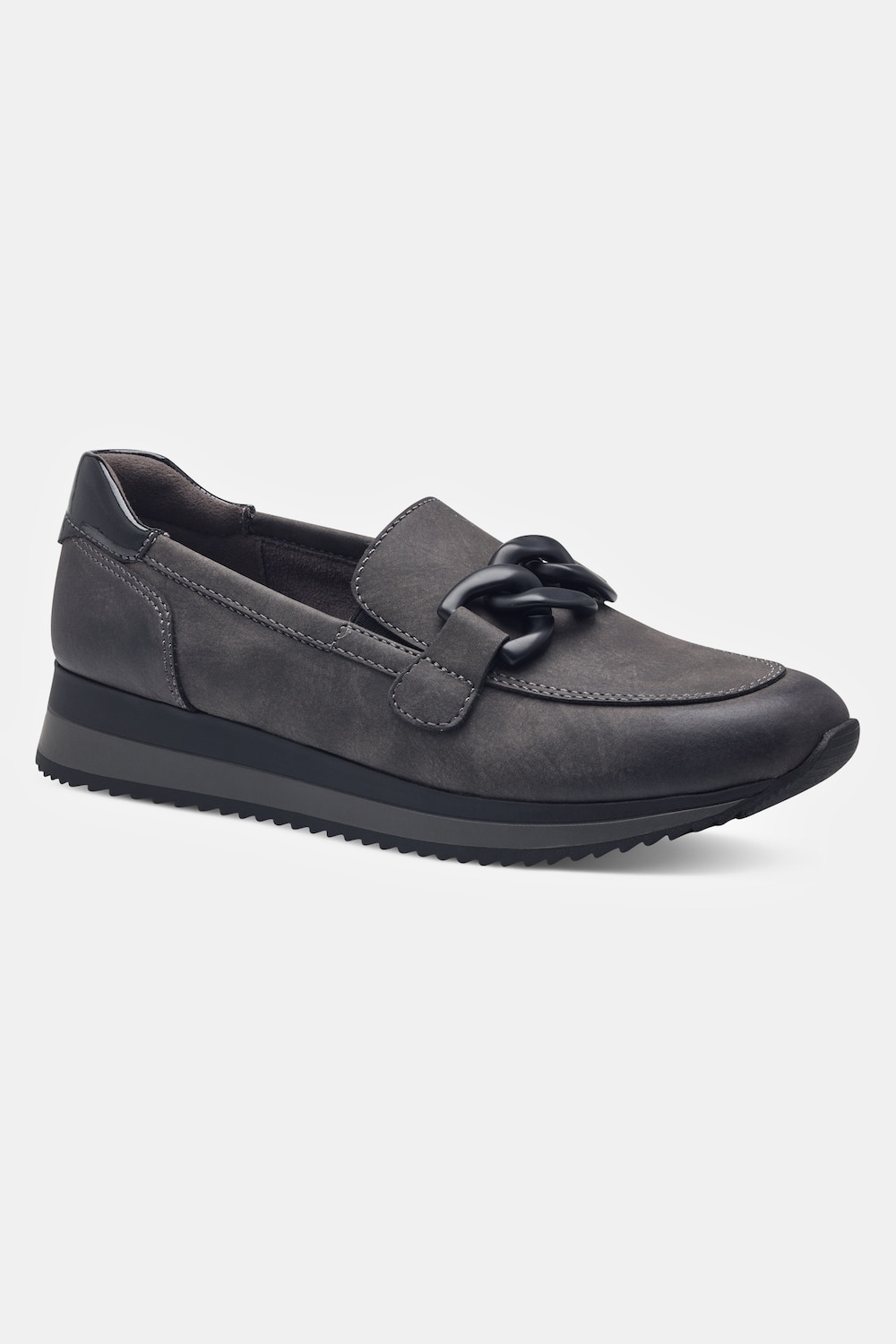 Loafer, Damen, grau, Größe: 38, Polyester/Synthetische Fasern, Ulla Popken von Ulla Popken