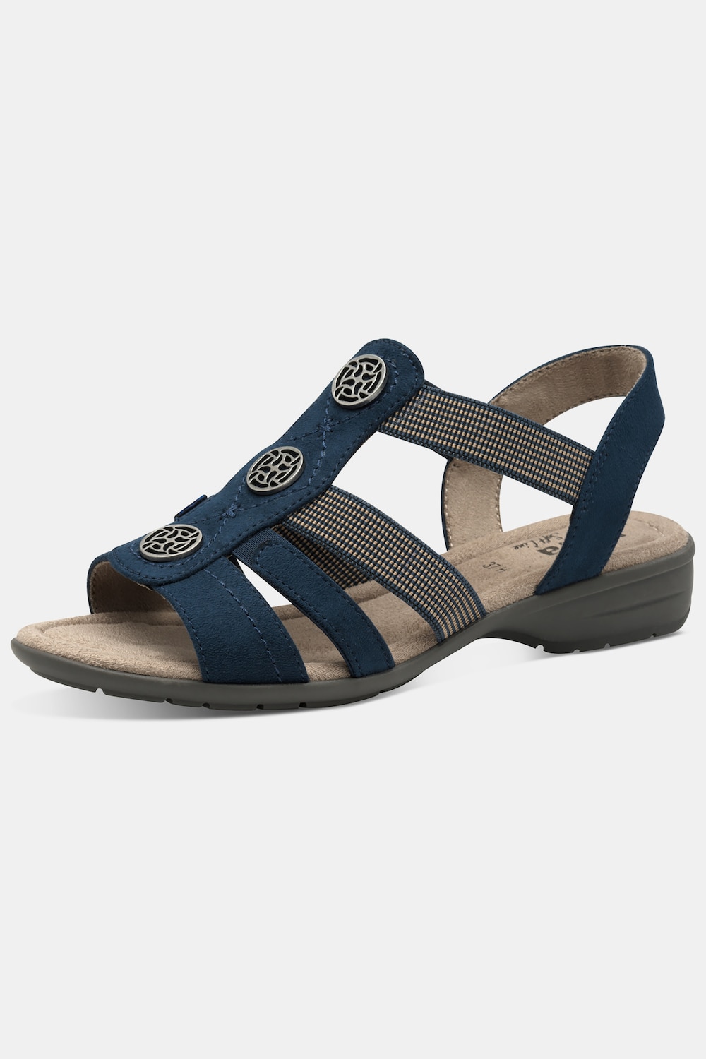 Riemchen-Sandaletten, Damen, blau, Größe: 37, Sonstige, Ulla Popken von Ulla Popken