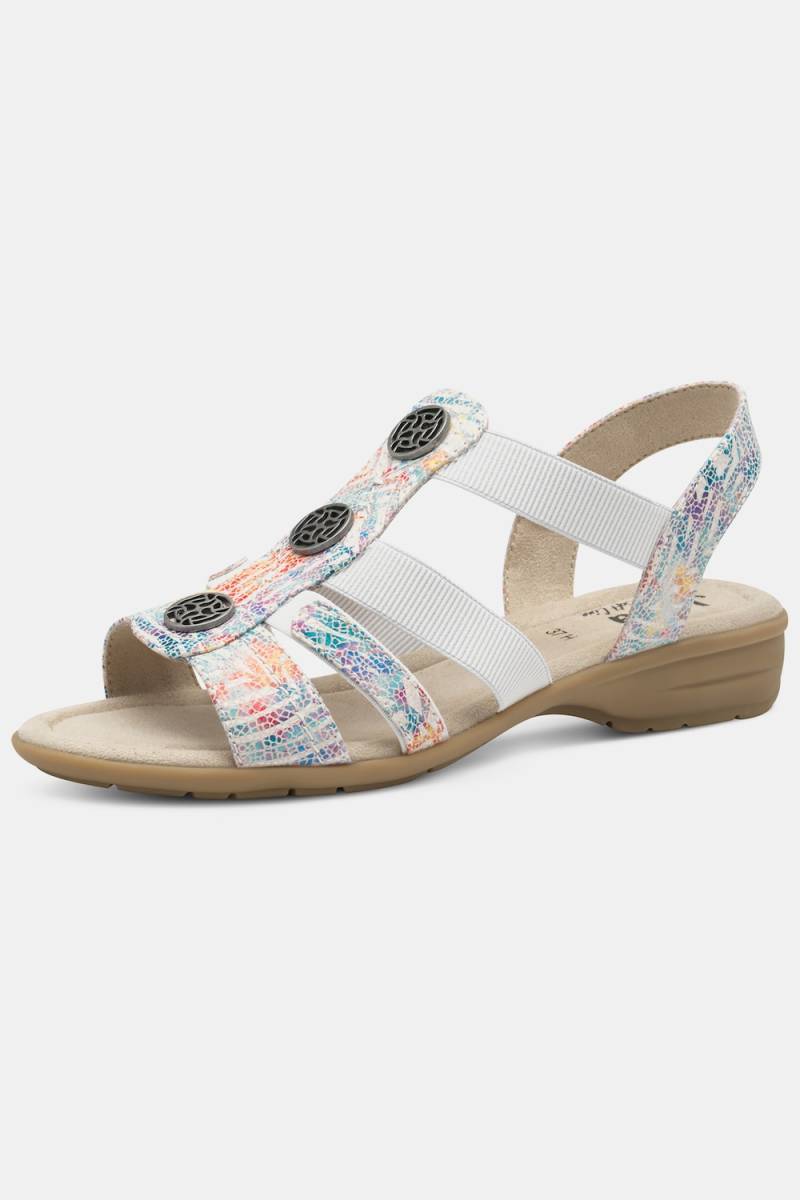 Riemchen-Sandaletten, Damen, weiß, Größe: 38, Sonstige, Ulla Popken von Ulla Popken