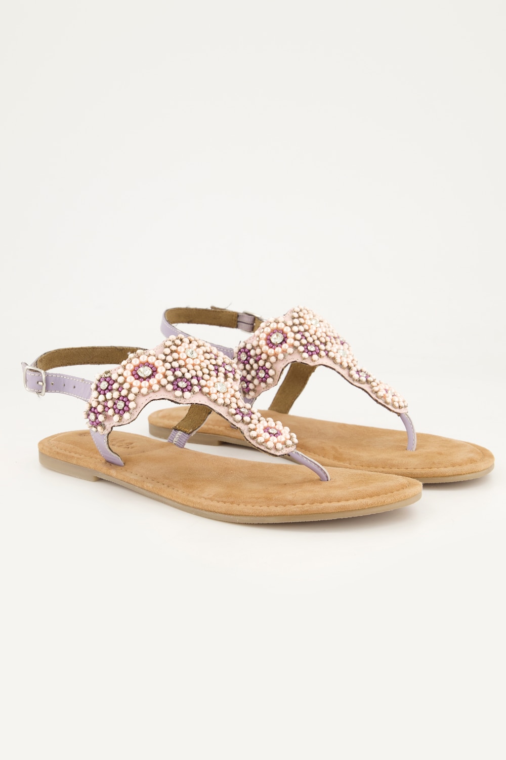 Riemchensandalen, Damen, lila, Größe: 41, Sonstige/Kunststoff/Leder, Ulla Popken von Ulla Popken