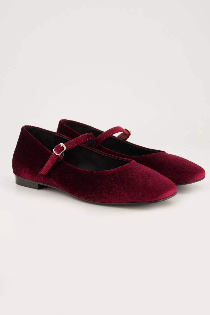 Samt-Ballerinas, Damen, rot, Größe: 43, Sonstige/Leder, Ulla Popken Samt-Ballerinas, Damen, rot, Größe: 43, Sonstige/Leder, Ulla Popken von Ulla Popken