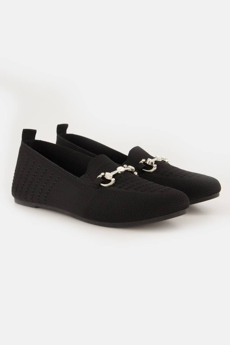 Strick-Ballerinas, Damen, schwarz, Größe: 39, Synthetische Fasern, Ulla Popken Strick-Ballerinas, Damen, schwarz, Größe: 39, Synthetische Fasern, Ulla Popken von Ulla Popken