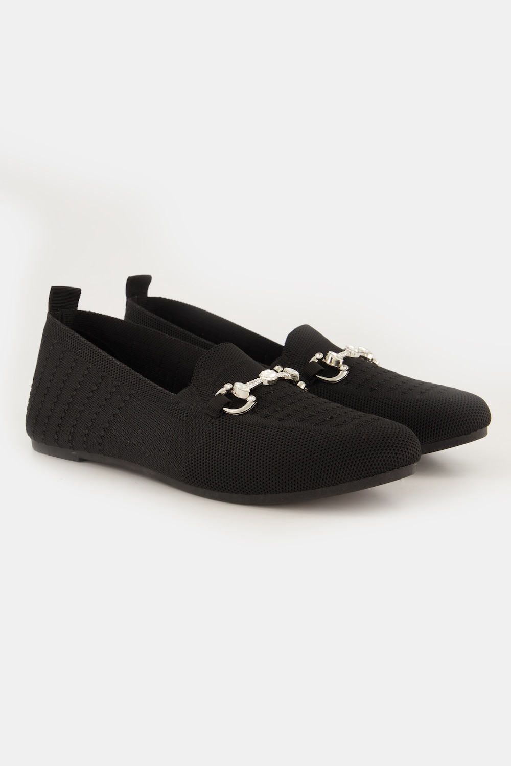 Strick-Ballerinas, Damen, schwarz, Größe: 43, Synthetische Fasern, Ulla Popken Strick-Ballerinas, Damen, schwarz, Größe: 43, Synthetische Fasern, Ulla Popken von Ulla Popken