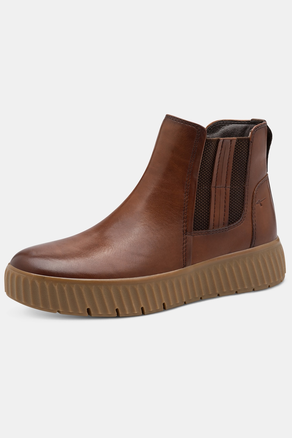 Tamaris Leder-Chelseaboots, Damen, braun, Größe: 37, Sonstige/Leder, Ulla Popken von Ulla Popken